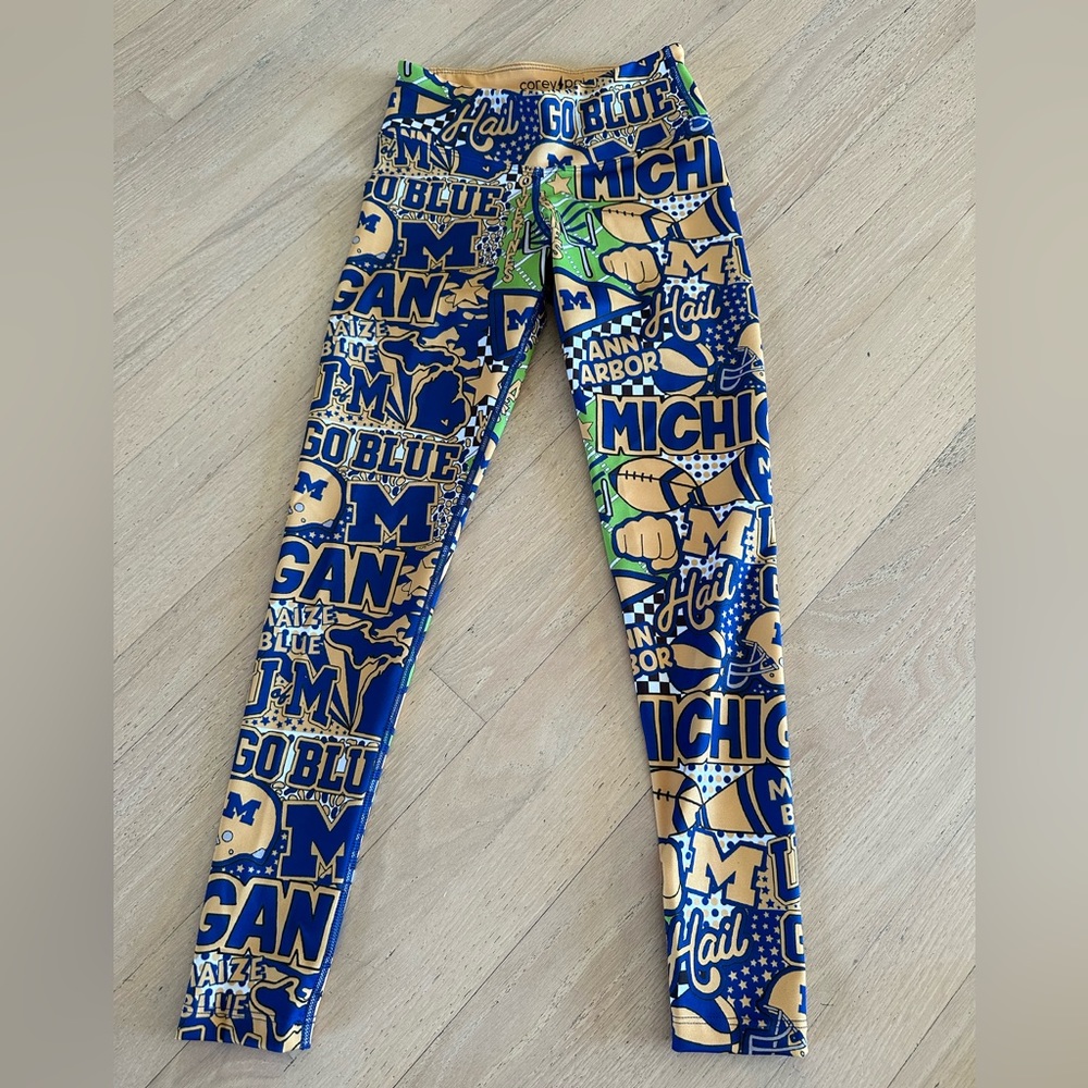 University of Michigan tailgate leggings